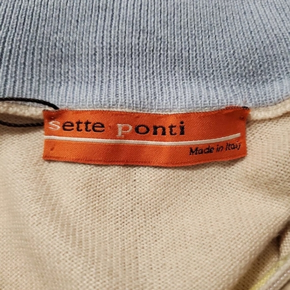 Sette Ponti Men's Sweater Made in Italy Size Medium - Picture 6 of 8